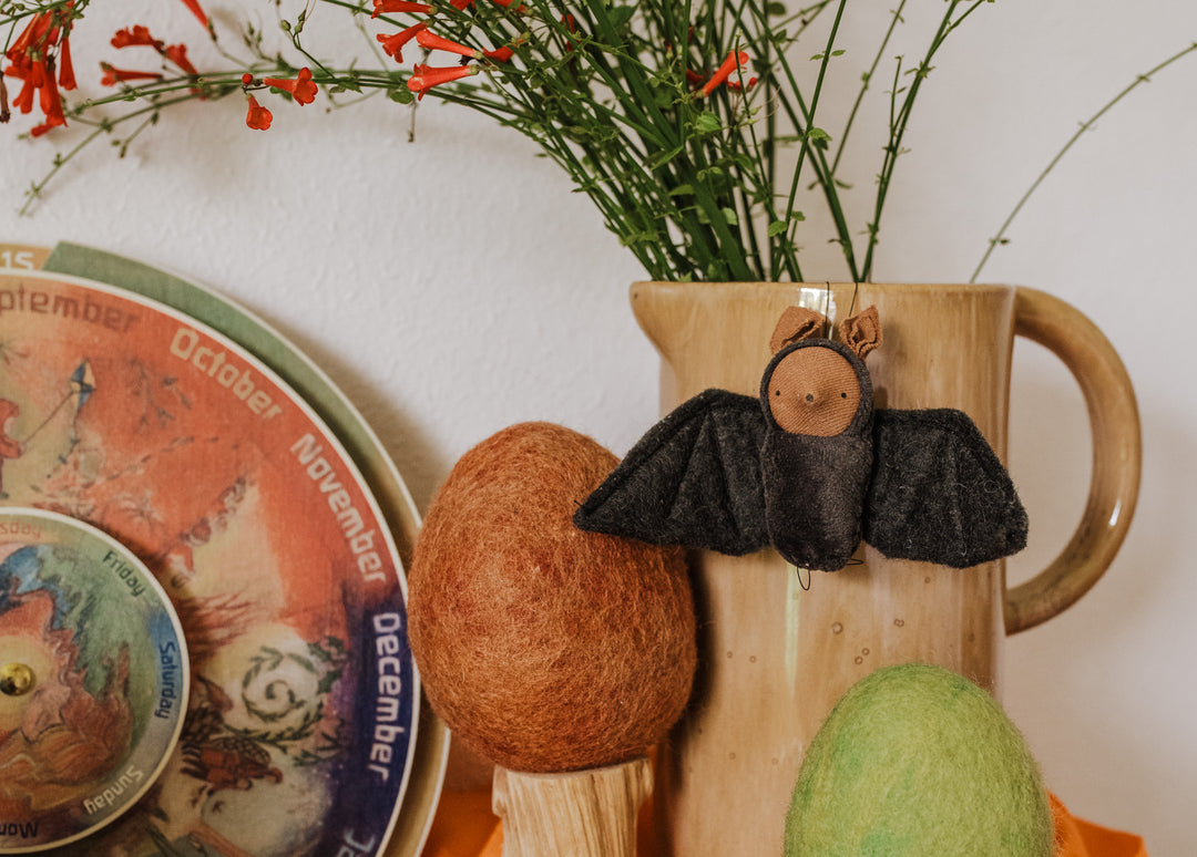 Fairyshadow felt bat figure October Calendar for Bella Luna Toys