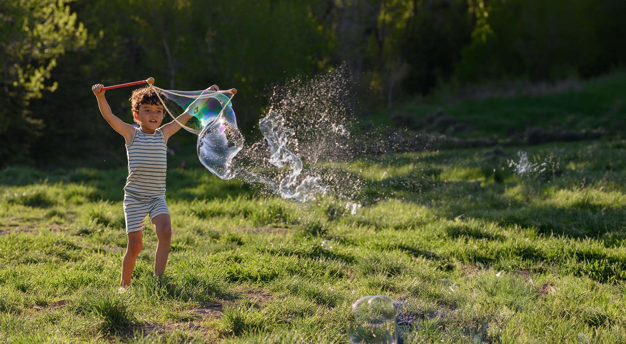 May calendar with bubble wand