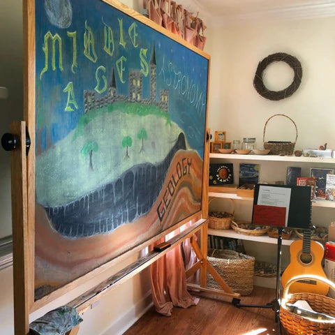 image of a beautiful homeschool room