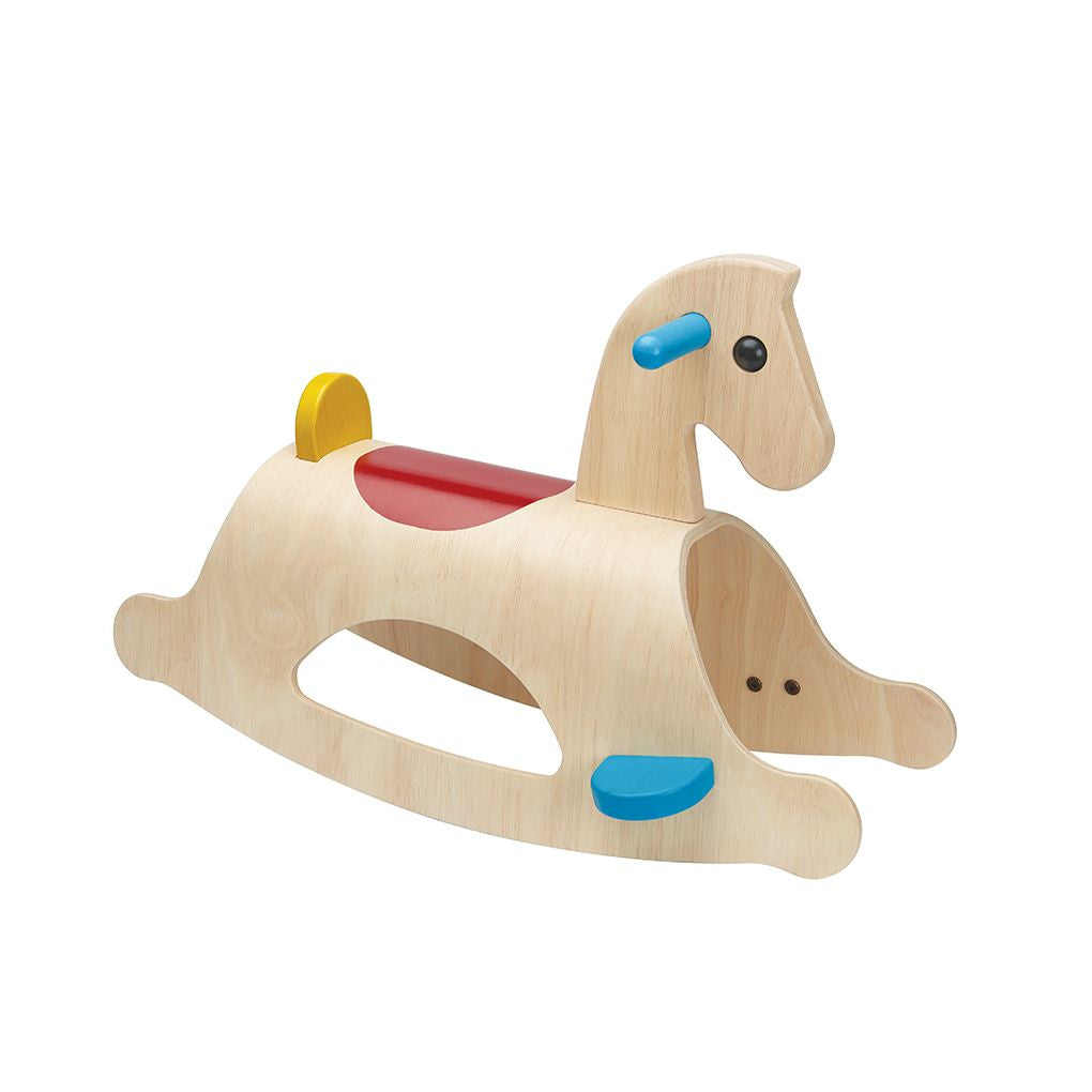 PlanToys - Wooden Palomino Rocking Horse - Bella Luna Toys