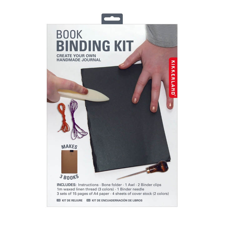 Book binding kit from Kikkerland.