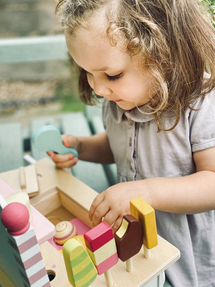 Tender Leaf - Wooden Ice Cream Cart Play Set - Bella Luna Toys