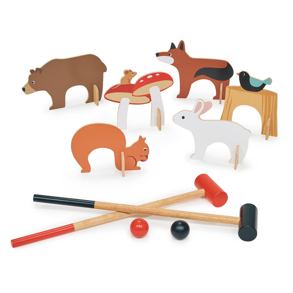 Tender Leaf Toys Woodland Indoor Wooden Croquet Set