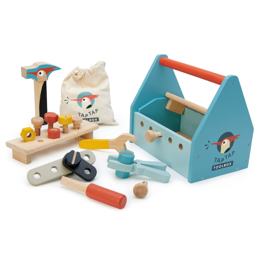 Tender Leaf Toys Wooden Tap Tap Toolbox