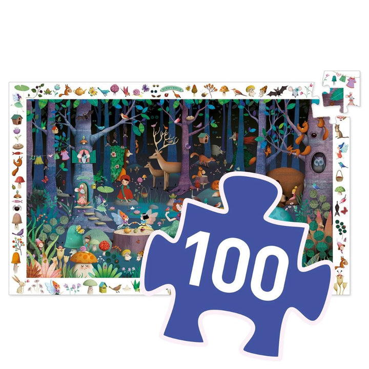 Djeco Enchanted Forest- Jigsaw Puzzles- Bella Luna Toys