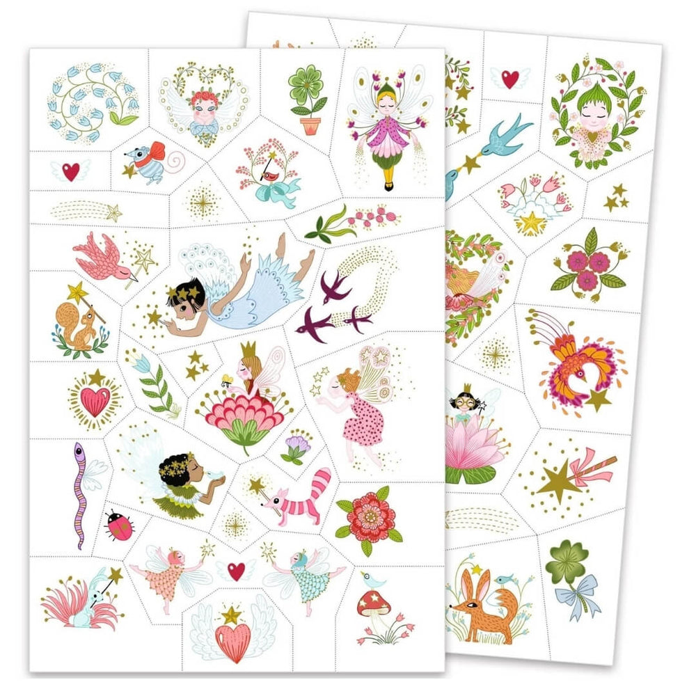 Fairy Friends temporary tattoos by Djeco.