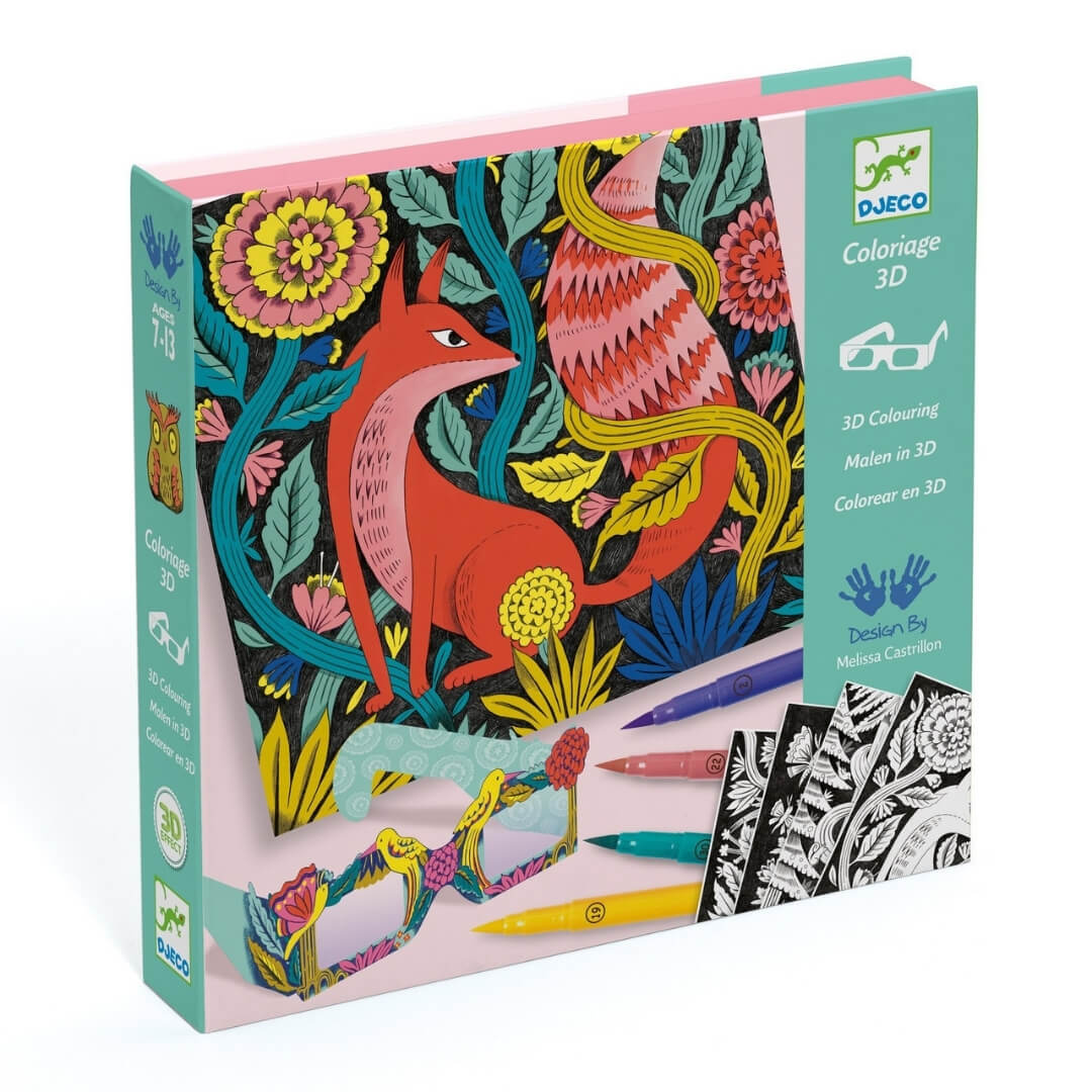 Fantasy Forest 3D coloring kit from Djeco.