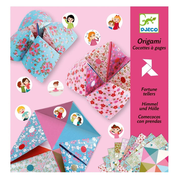 Flower fortune teller origami kit from Djeco.