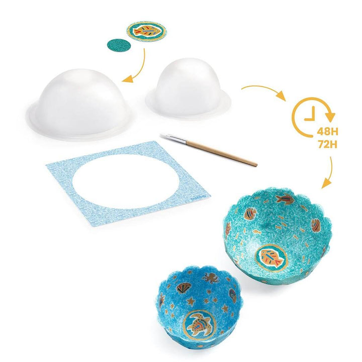 Djeco DIY In the Sea Bowl Craft Kit steps