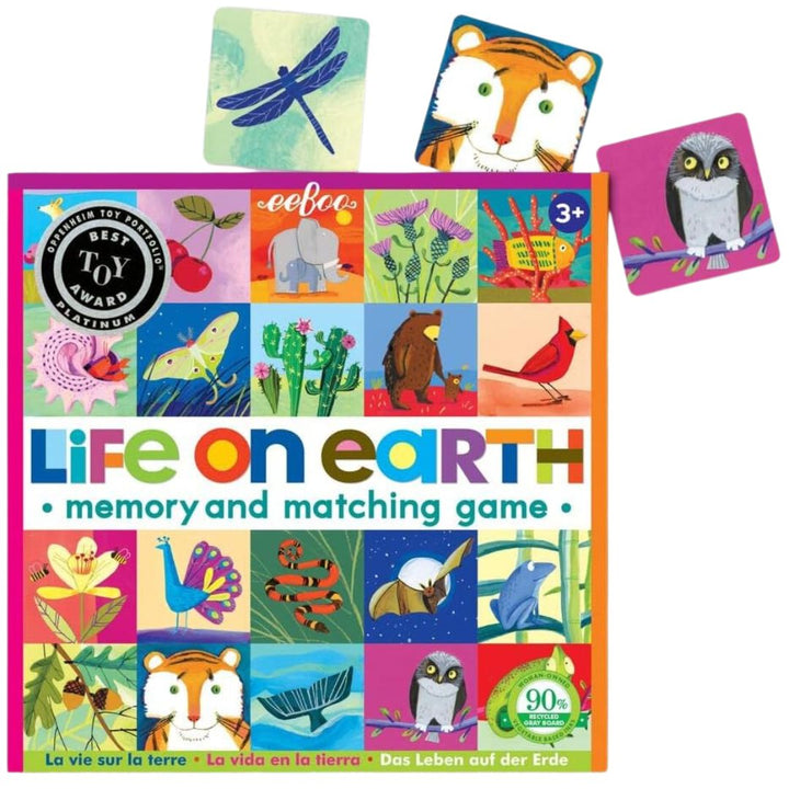 eeBoo Life on Earth Matching Game Tiles - Bella Luna Toys