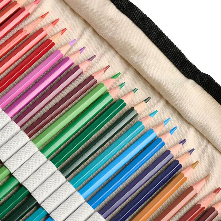 Watercolor Pencils with Canvas Rollup