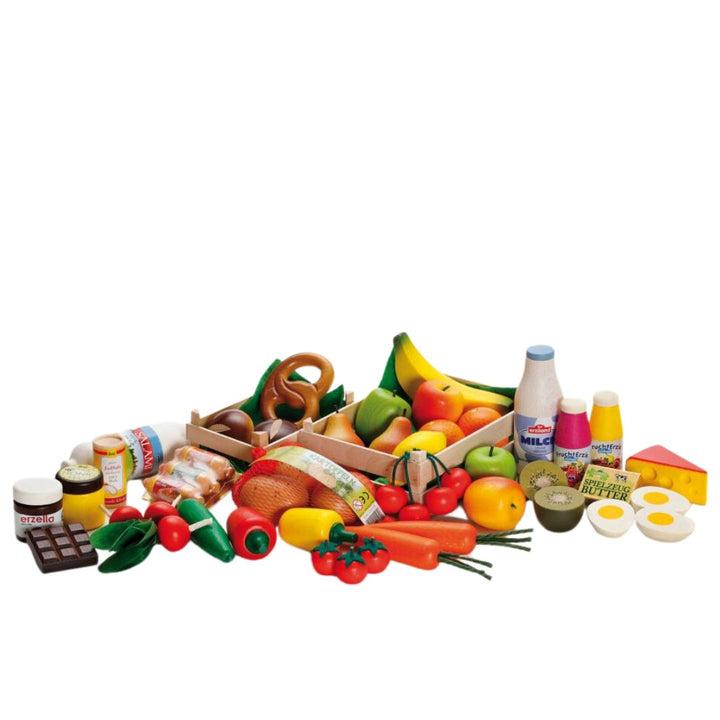 Wooden Play Food Set - Big Box - Erzi