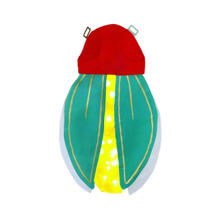 Kids Firefly Costume with green wings and glowing yellow center