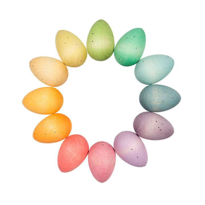 Grapat - Wooden Happy Eggs - Bella Luna Toys