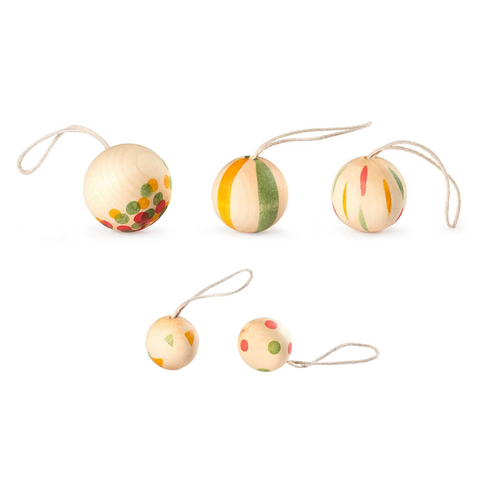 Grapat Wonder Balls wooden ornament set