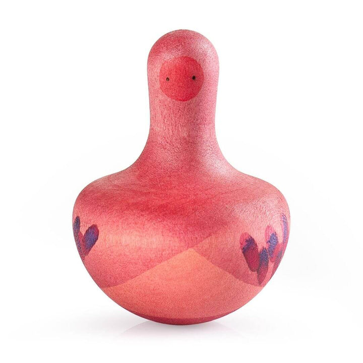 Grapat Chill Pink Bird – Hand-Painted Wooden Toy for Open-Ended Play, Made in Spain