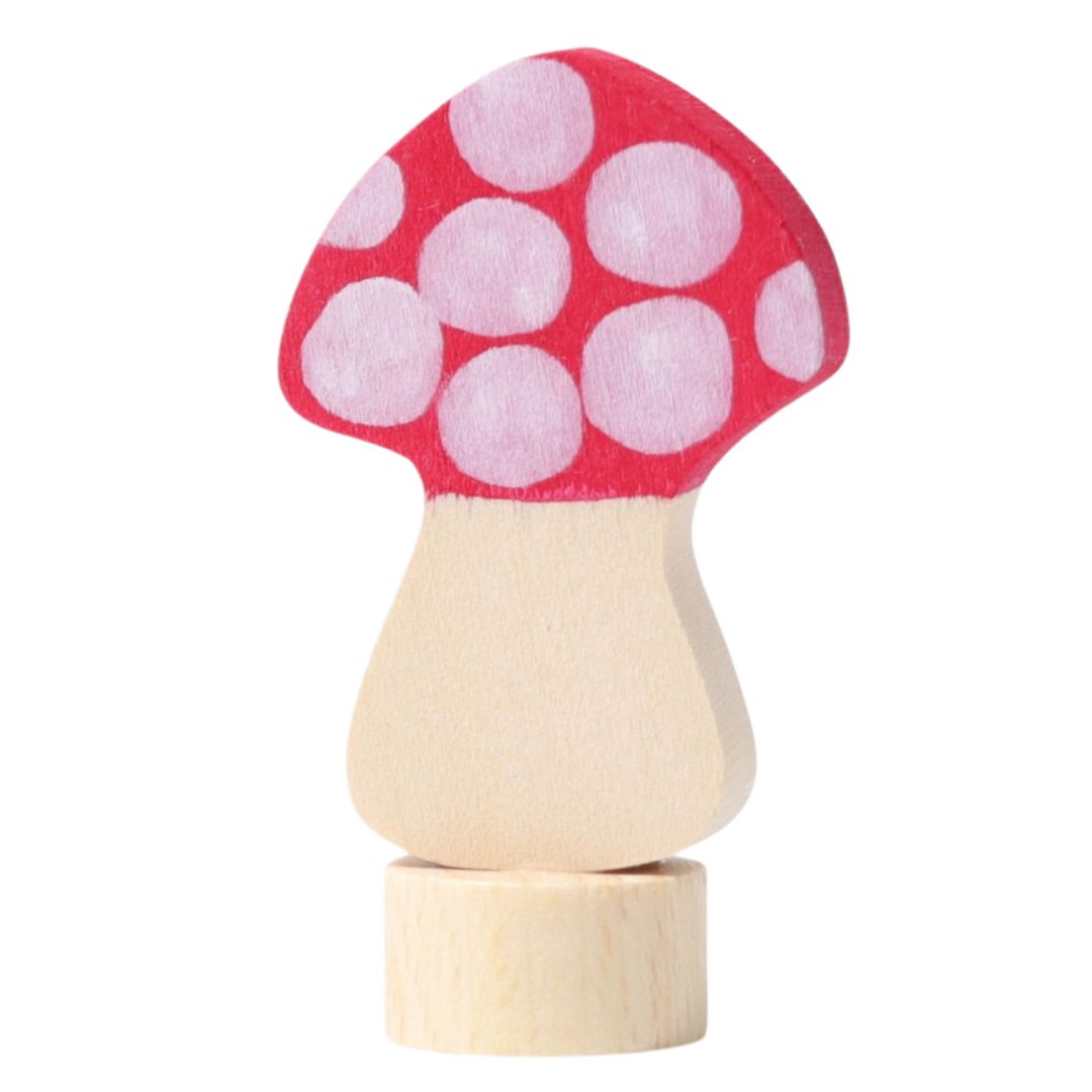 Grimms Decorative Figure Fly Agaric- Waldorf Birthday Ring- Bella Luna toys