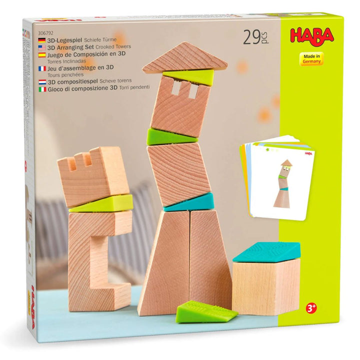 HABA Crooked Tower Wooden Blocks- Bella Luna Toys