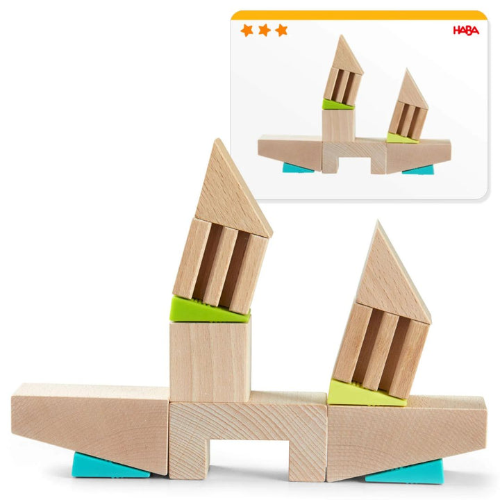 HABA Crooked Tower Wooden Blocks- Bella Luna Toys