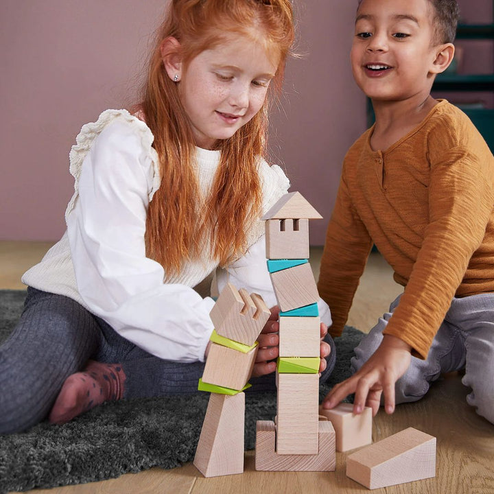 HABA Crooked Tower Wooden Blocks- Bella Luna Toys