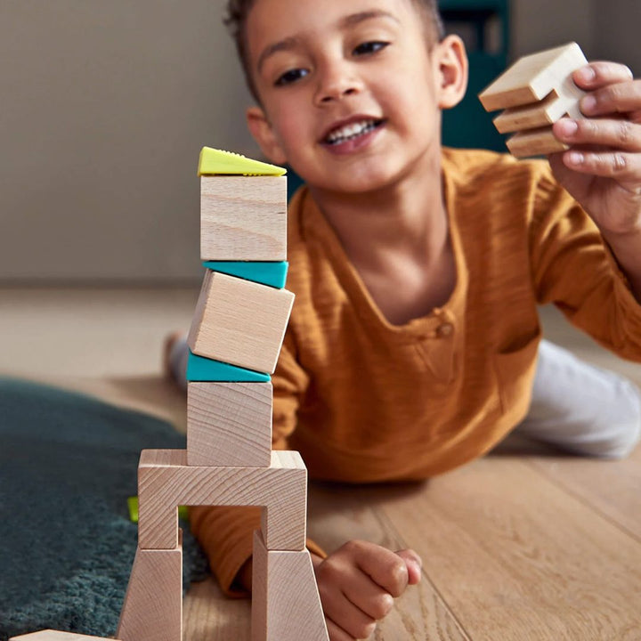 HABA Crooked Tower Wooden Blocks- Bella Luna Toys