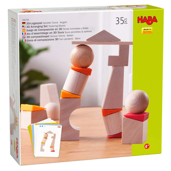 HABA Teetering Towers- Wooden Blocks- Bella Luna Toys