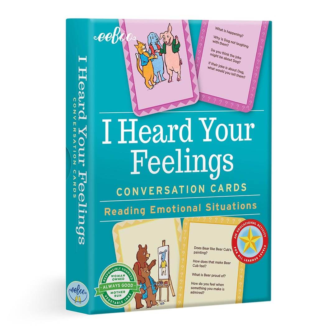 I Heard Your Feelings Conversation Cards - Reading Emotional Situations, An educational activity for all learner levels