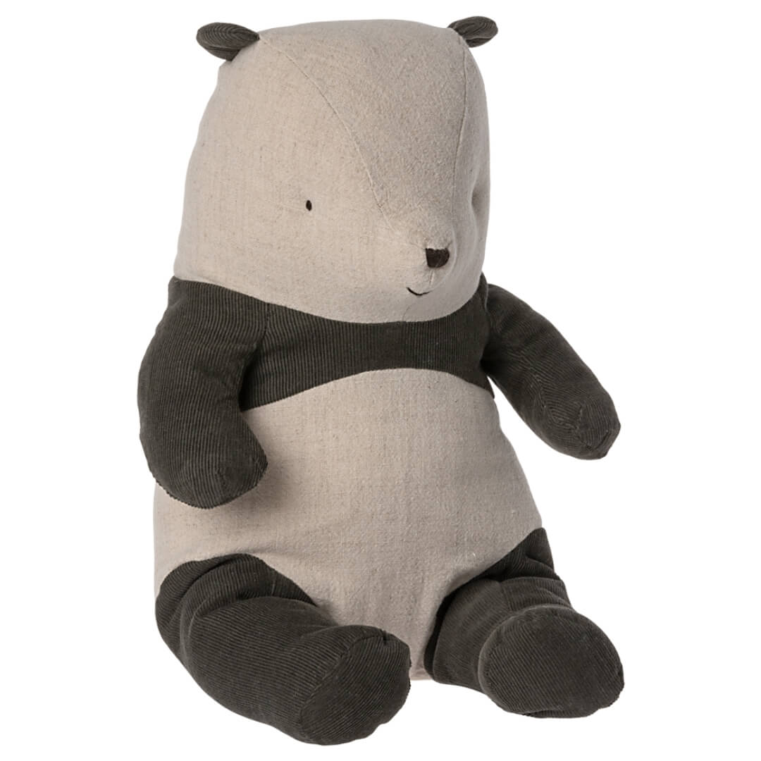 Maileg medium sized stuffed panda bear.