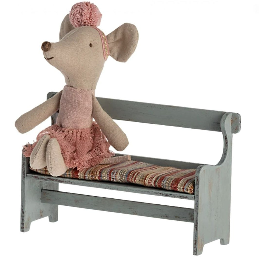 Maileg Bench Mouse- Dollhouse Furniture- Bella Luna Toys