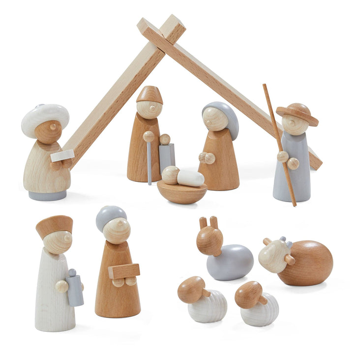 Natural Wood Nativity Set - HABA USA