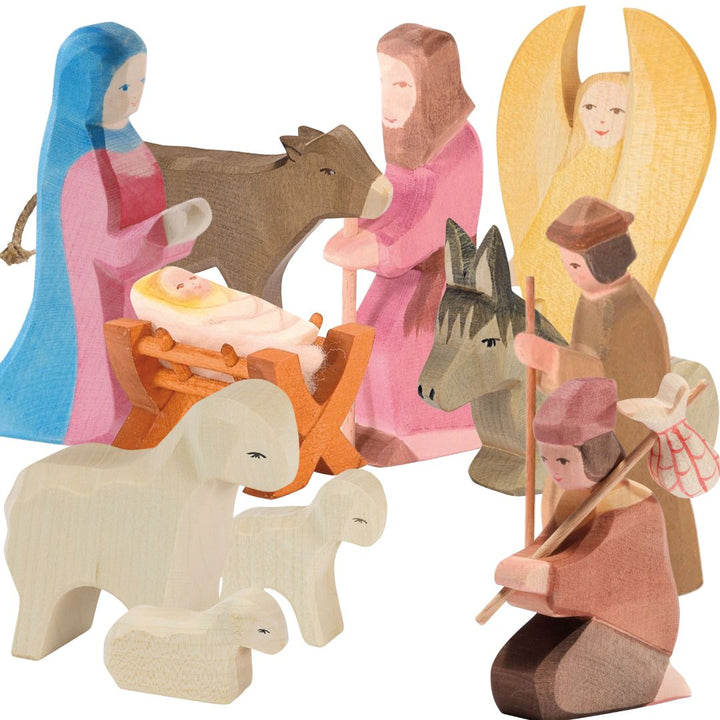 Ostheimer Nativity Set II- Christmas wooden figures- Bella Luna Toys