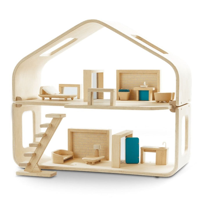 Plan Toys - Contemporary Wooden Dollhouse - Bella Luna Toys