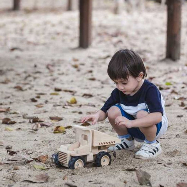 Plan Toys - Wooden Dump Truck - Bella Luna Toys