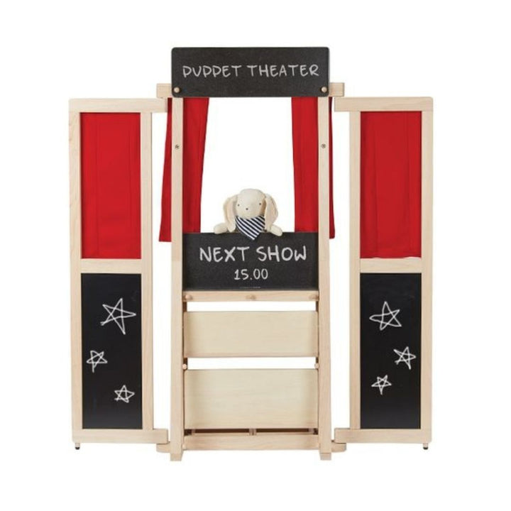 Plan Toys - Wooden Puppet Theater & Play Market Stand - Bella Luna Toys