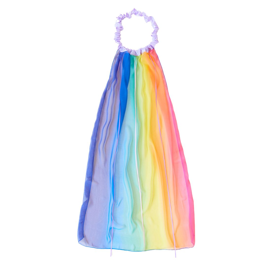 Sarah's Silks rainbow veil- Costume Dress Up- Bella Luna Toys