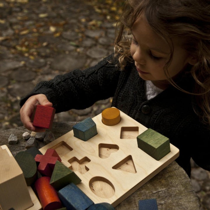 Rainbow Shape Wooden Puzzle - Wooden Story - Bella Luna Toys