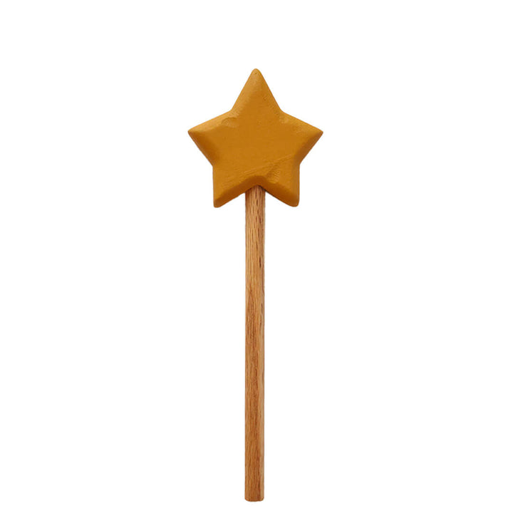 Handcrafted Magic Yellow Star Wand - Costumes- Bella Luna Toys