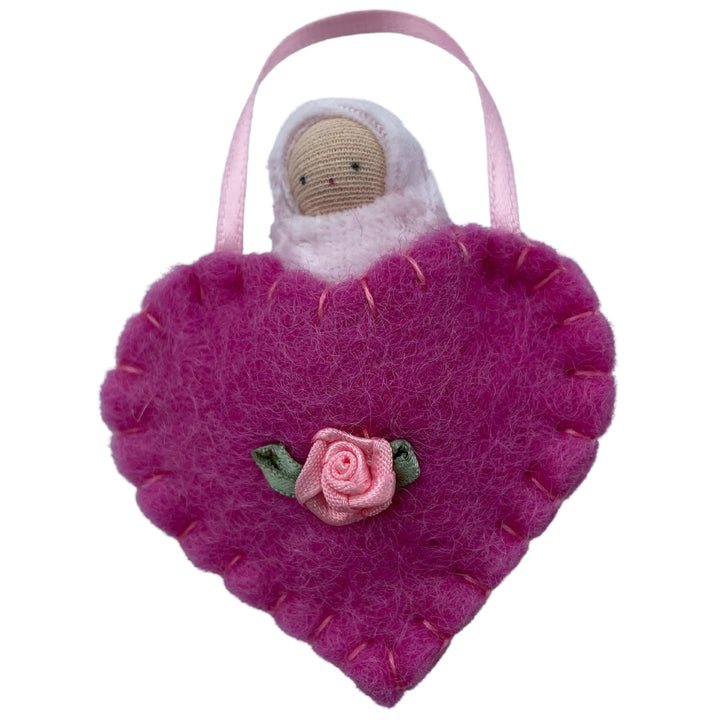 Fairyshadow - Felt Heart Pocket Baby - Bella Luna Toys