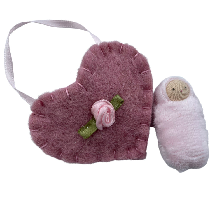 Fairyshadow - Felt Heart Pocket Baby - Bella Luna Toys