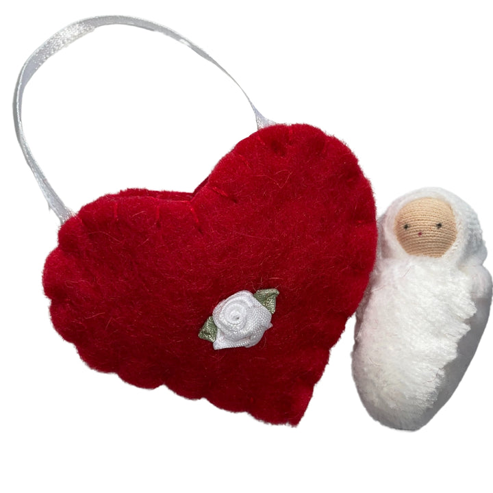 Fairyshadow - Felt Heart Pocket Baby - Bella Luna Toys