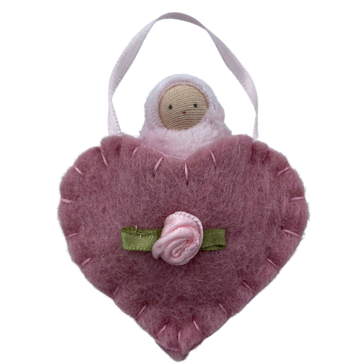 Fairyshadow - Felt Heart Pocket Baby - Bella Luna Toys