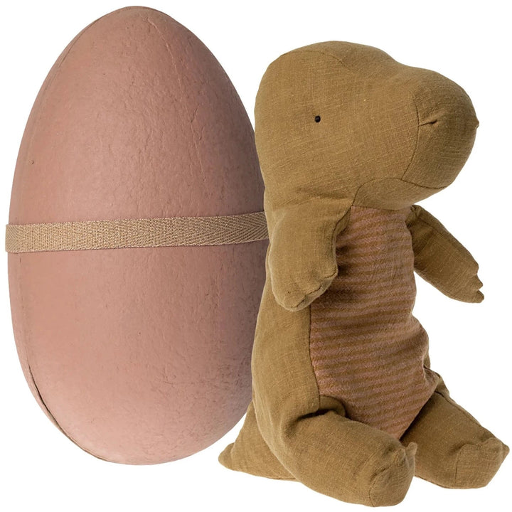 Gantosaurus with Egg in Dark Ocher (Medium) -  Bella Luna Toys