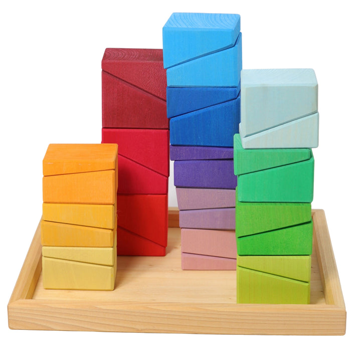 Grimm's Spiel & Holz - Wooden Sloping Blocks - Bella Luna Toys