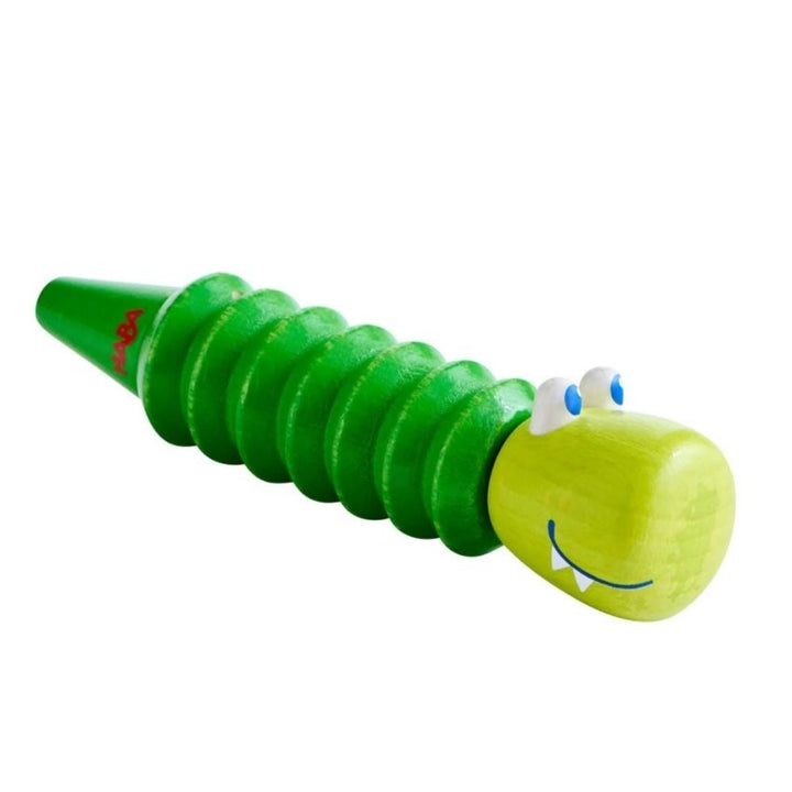 HABA Green crocodile whistle- Wooden Toys- Bella Luna Toys