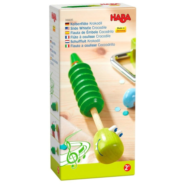 HABA Green crocodile whistle- Wooden Toys- Bella Luna Toys