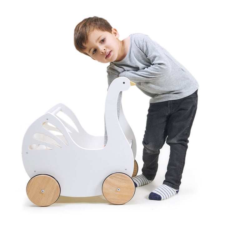 Tender Leaf - Sweet Swan Pram - Bella Luna Toys