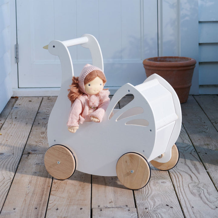 Tender Leaf - Sweet Swan Pram - Bella Luna Toys