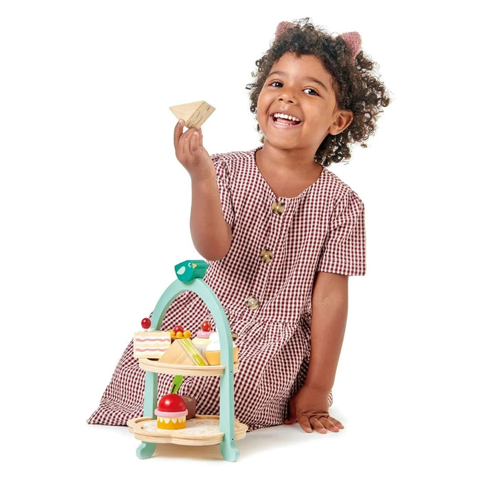 Tender Leaf Toys - Wooden Afternoon Tea Stand - Bella Luna Toys