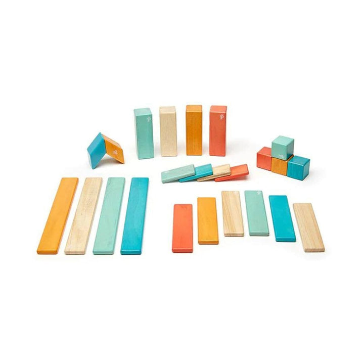 Tegu - 24 pc magnetic wooden blocks - Sunset