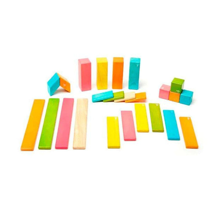 Tegu - 24 pc Wooden magnetic blocks set - Tints